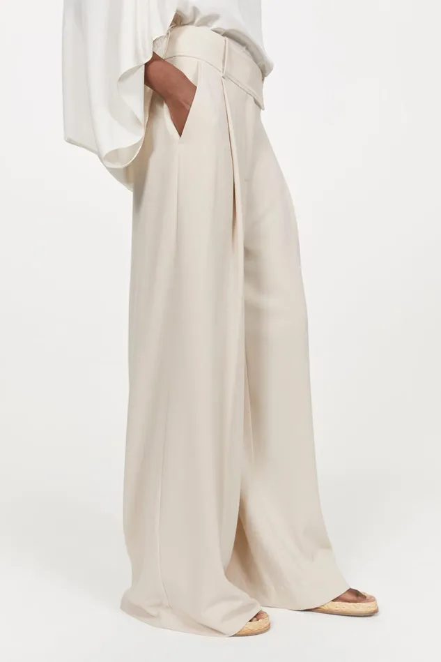 Obi Wide Pants Oyster Women Rodebjer Sets and Suits