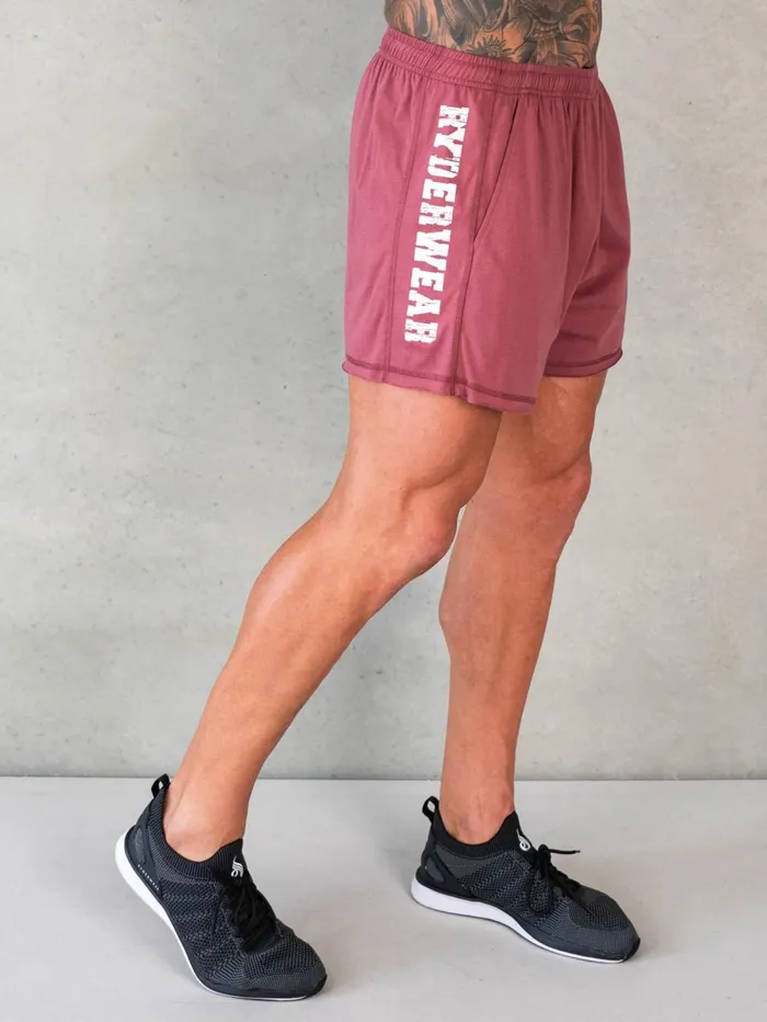 Octane Arnie Shorts 8211 Red Oxide Men Ryderwear Gym Shorts