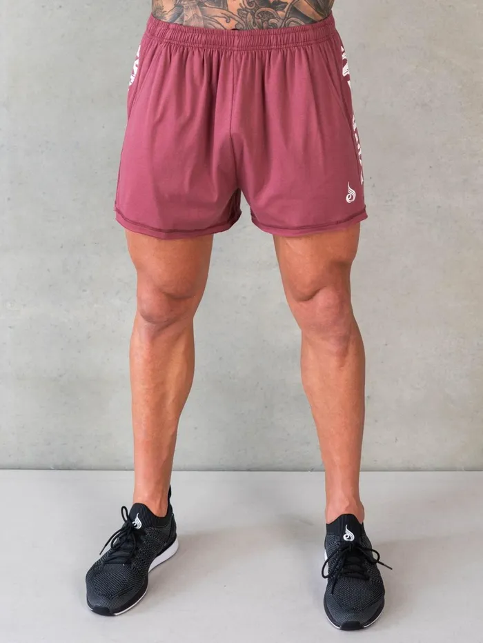 Octane Arnie Shorts 8211 Red Oxide Men Ryderwear Gym Shorts