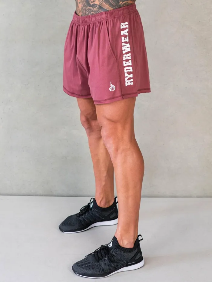 Octane Arnie Shorts 8211 Red Oxide Men Ryderwear Gym Shorts