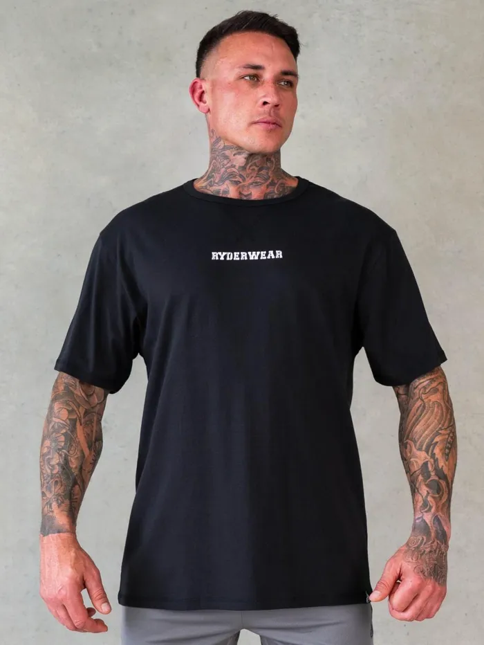 Octane TShirt 8211 Faded Black Men Ryderwear TShirts