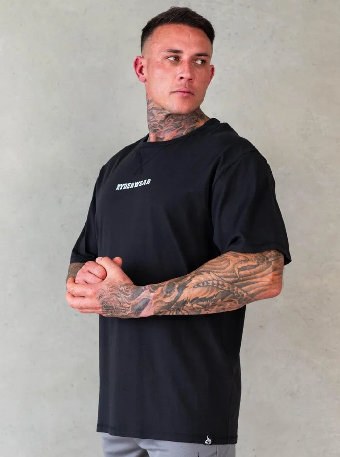 Octane TShirt 8211 Faded Black Men Ryderwear TShirts