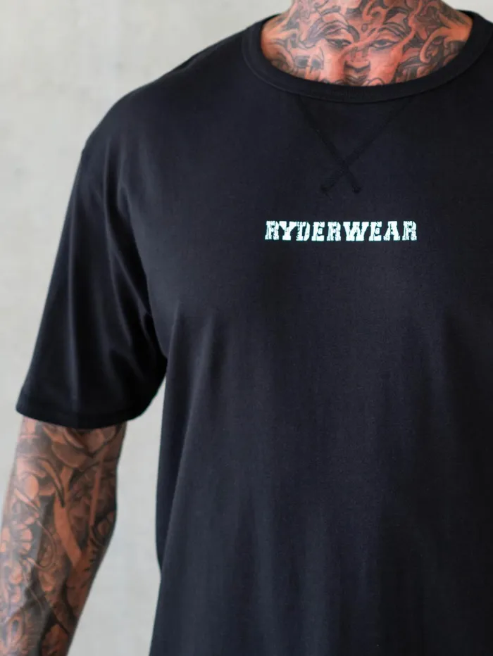 Octane TShirt 8211 Faded Black Men Ryderwear TShirts