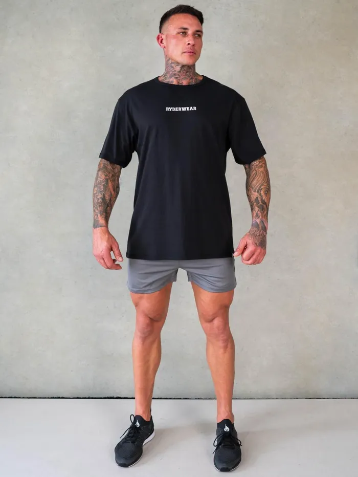 Octane TShirt 8211 Faded Black Men Ryderwear TShirts