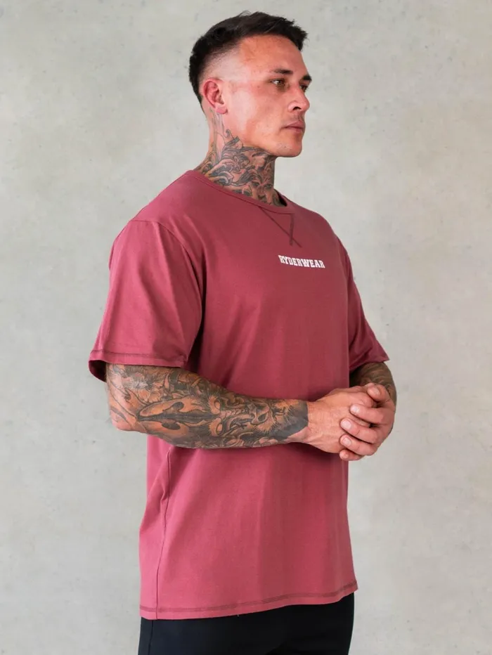 Octane TShirt 8211 Red Oxide Men Ryderwear TShirts