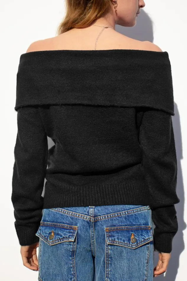 Off Shoulders Sweater Women Subdued Sweaters