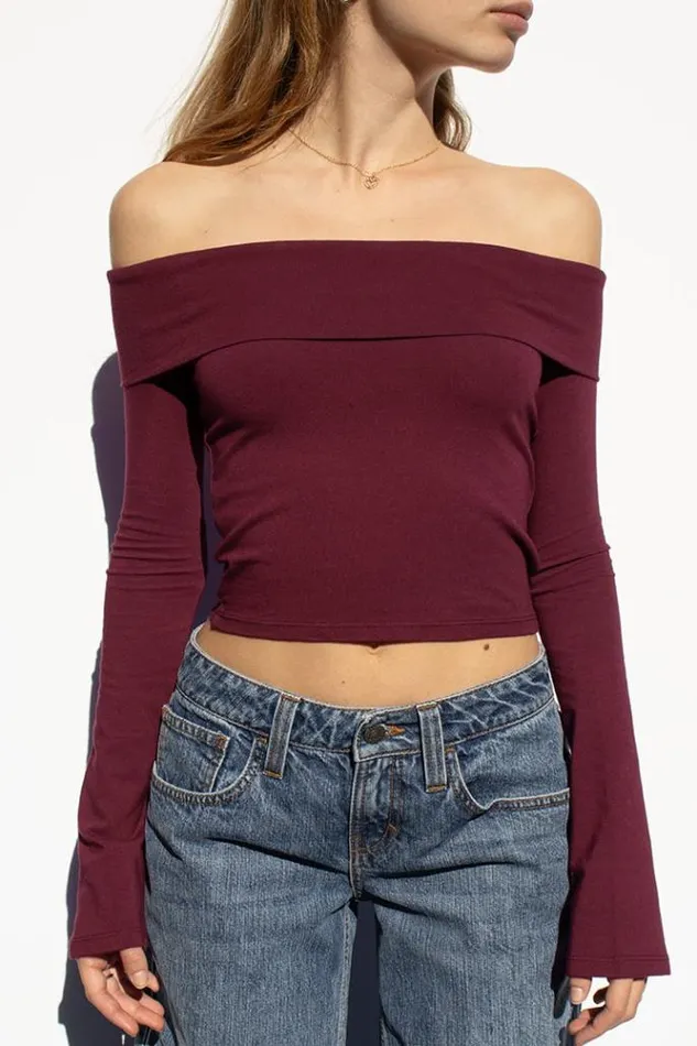 Off Shoulders TShirt Women Subdued Tees