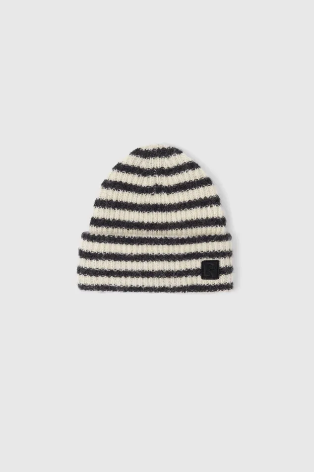 Okapi Wool Beanie Blackwhite Women Rodebjer Knitted Accessories