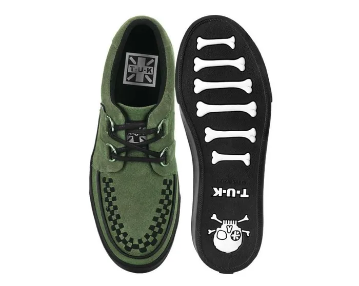 Olive Green Suede Creeper Sneaker Women TUK Shoes Sneakers Olive Green Suede Creeper Sneaker Women TUK Shoes Sneakers