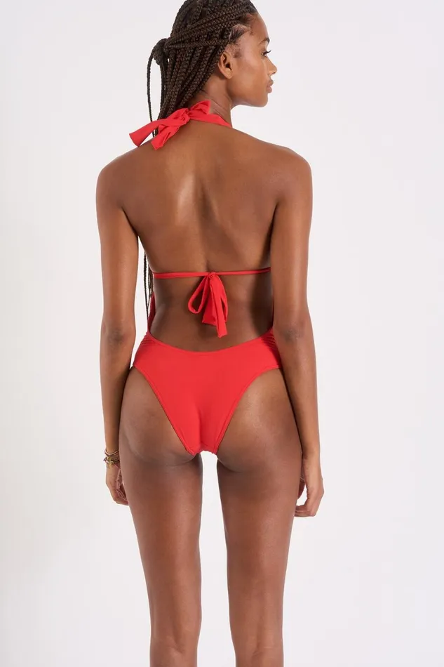 One Piece Red 8211 SHELLINA SPRING Red Women Banana Moon One Piece Swimsuit