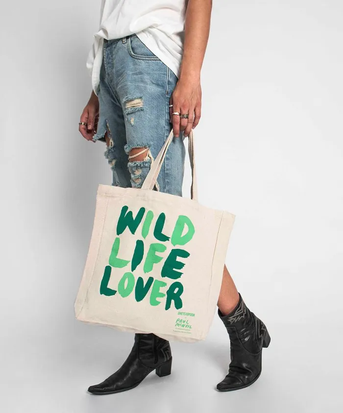 One Teaspoon Bags Women Wildlife Lover Premium Canvas Tote