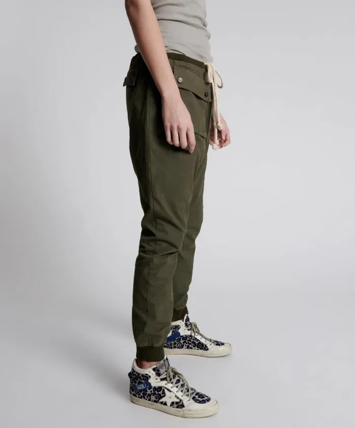 One Teaspoon Bottoms Women Dark Khaki Cargo Cadet Pants