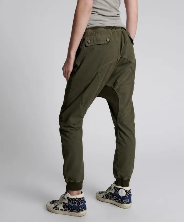 One Teaspoon Bottoms Women Dark Khaki Cargo Cadet Pants