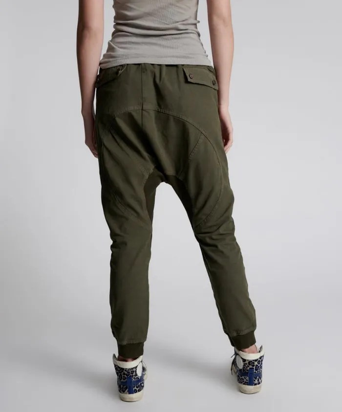 One Teaspoon Bottoms Women Dark Khaki Cargo Cadet Pants