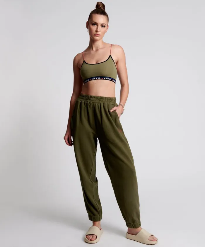 One Teaspoon Bottoms Women Ots Khaki High Waist Kick Pants
