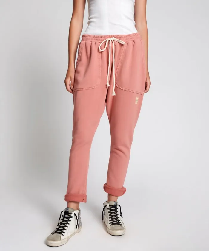 One Teaspoon Bottoms Women Worn Pink Cargo Sweat Pants