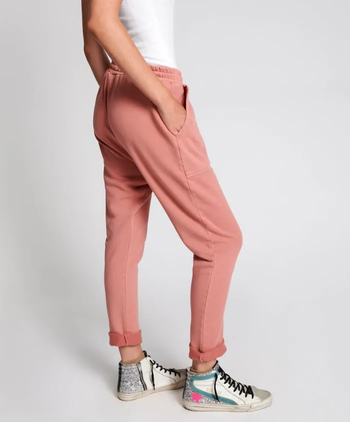 One Teaspoon Bottoms Women Worn Pink Cargo Sweat Pants
