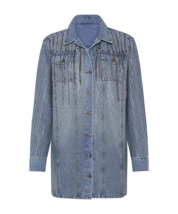 One Teaspoon Denim Dresses Women Desert Jewel Denim Trucker Dress