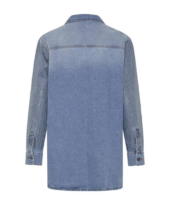 One Teaspoon Denim Dresses Women Desert Jewel Denim Trucker Dress