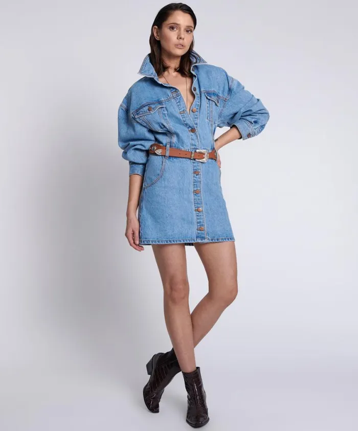One Teaspoon Denim Dresses Women Malibu Ocean Dress