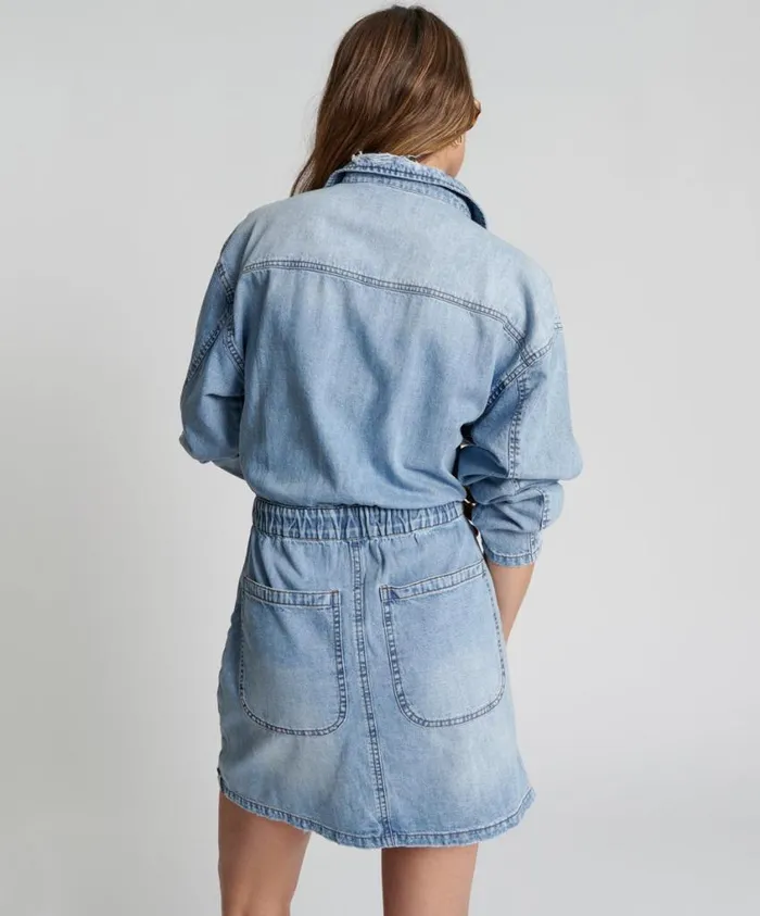 One Teaspoon Denim Dresses Women Ocean Chambray Olivia Dress