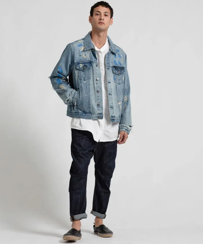 One Teaspoon Denim Jackets Women Painted Denim Jacket