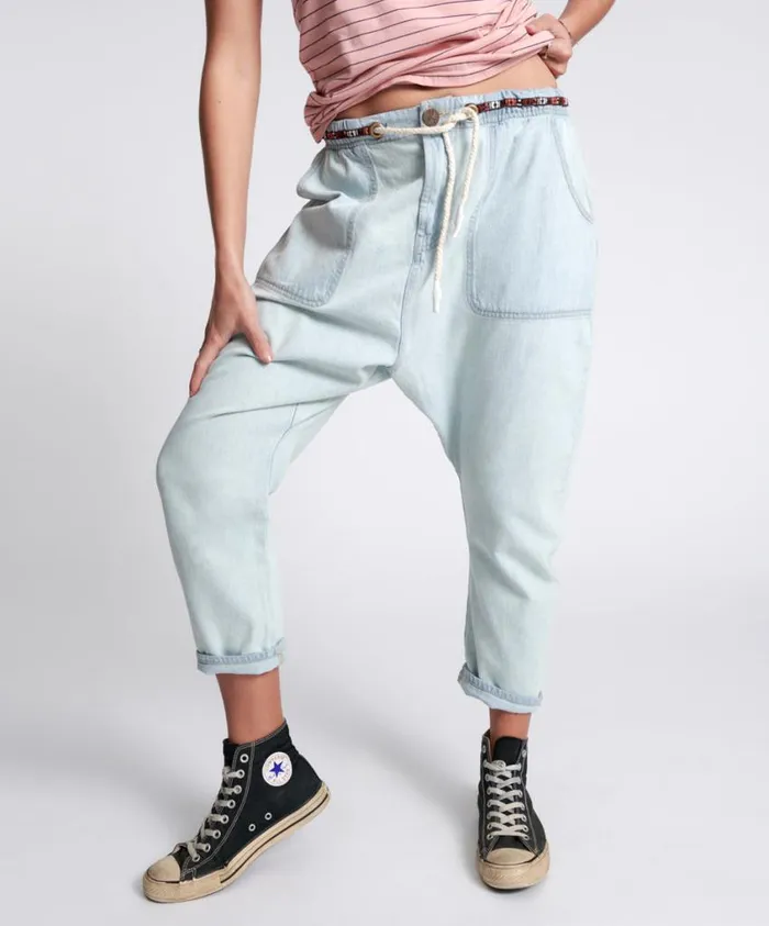 One Teaspoon Denim Jeans Women Angel Blue Shabby Kingpins Boyfriend Jeans