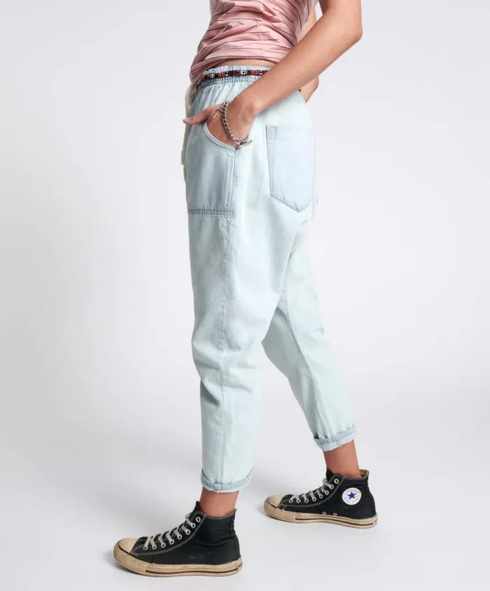 One Teaspoon Denim Jeans Women Angel Blue Shabby Kingpins Boyfriend Jeans
