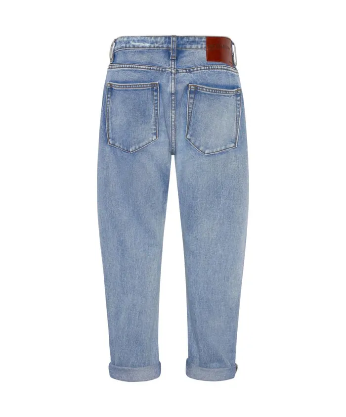 One Teaspoon Denim Jeans Women Berlin Blue Messed Up Saints Boyfriend Pants