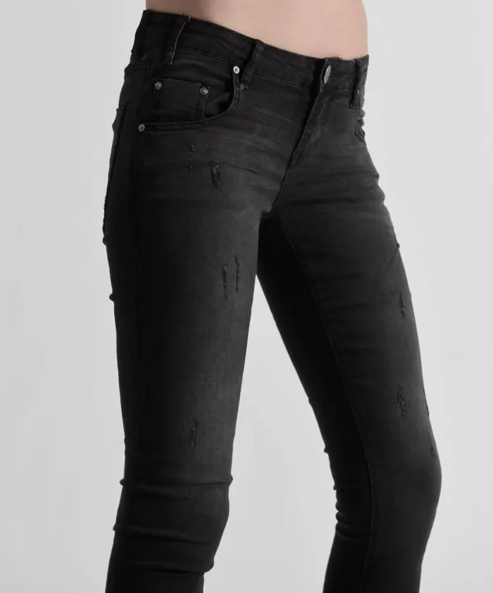 One Teaspoon Denim Jeans Women Black Paris Freebirds Ii Low Waist Skinny Jean