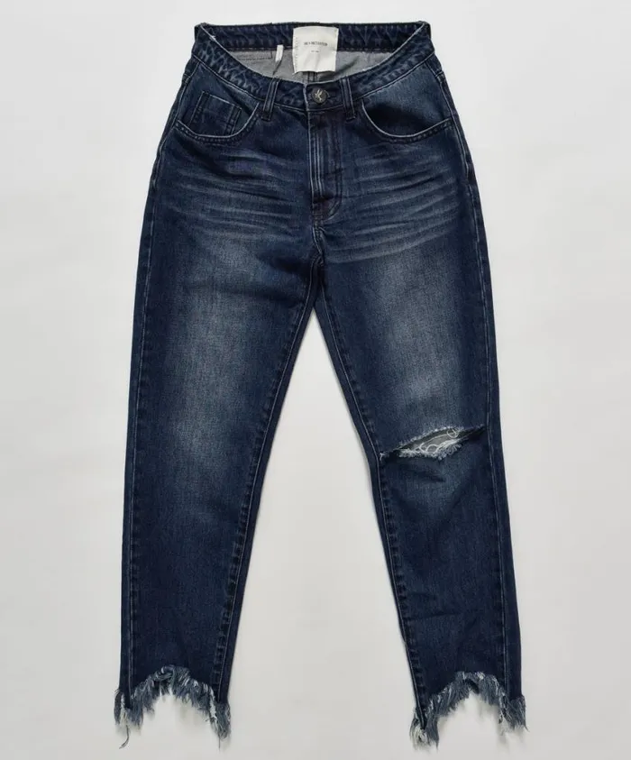 One Teaspoon Denim Jeans Women Blue Awesome Baggies High Waist Straight Jean Blue