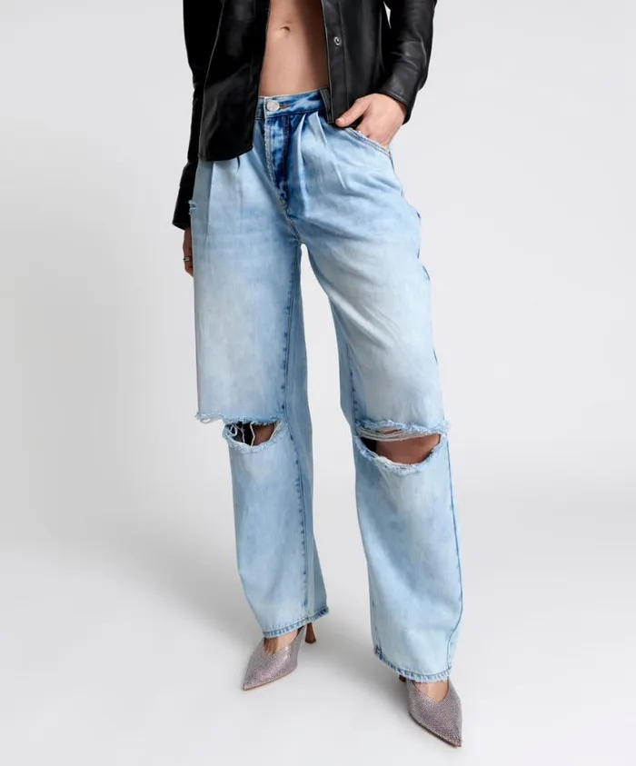 One Teaspoon Denim Jeans Women Blue Tornado Smiths Trouser Jeans