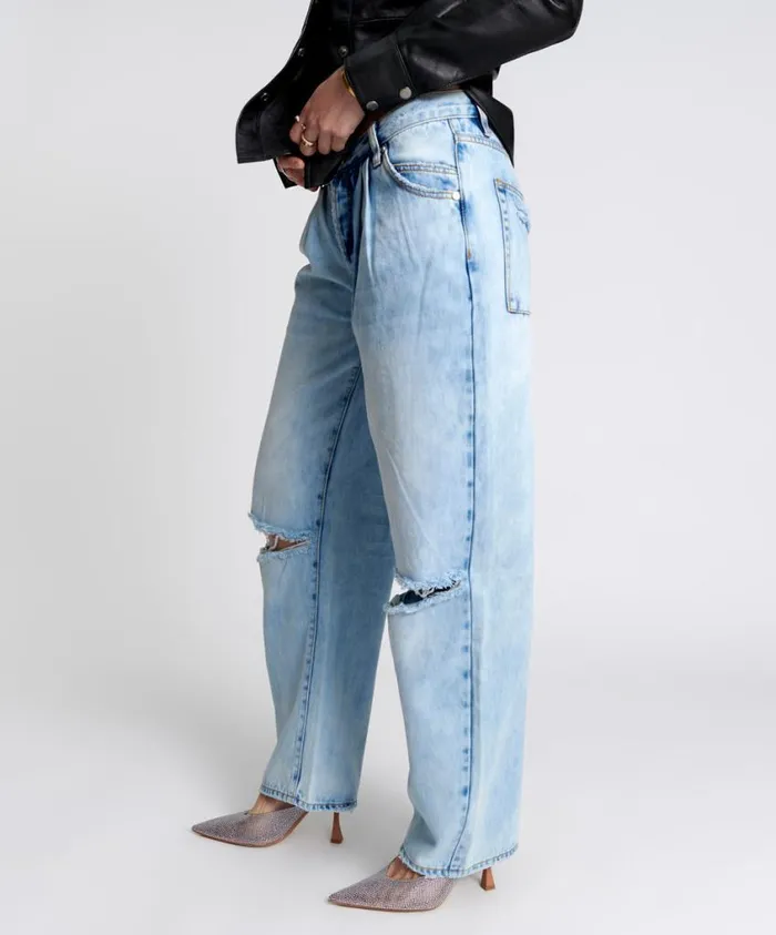 One Teaspoon Denim Jeans Women Blue Tornado Smiths Trouser Jeans