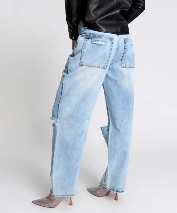 One Teaspoon Denim Jeans Women Blue Tornado Smiths Trouser Jeans