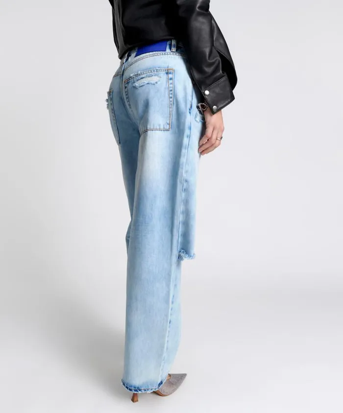 One Teaspoon Denim Jeans Women Blue Tornado Smiths Trouser Jeans