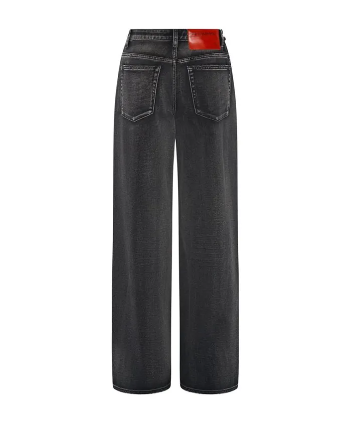 One Teaspoon Denim Jeans Women Cut Out Wide Leg Jeans 8211 Jackson Mid Waist
