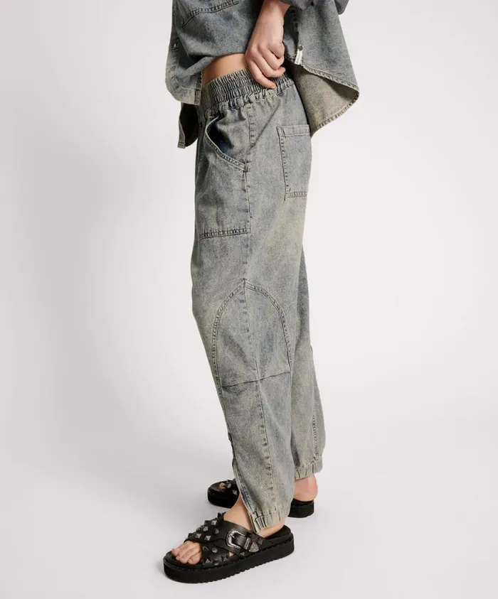 One Teaspoon Denim Jeans Women Dirty Blue Jeans 8211 Denim Flight Pants USA