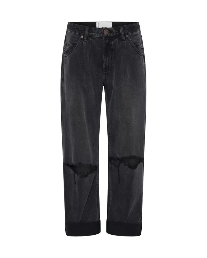 One Teaspoon Denim Jeans Women Faded Black Womens Smith Trouser Jeans