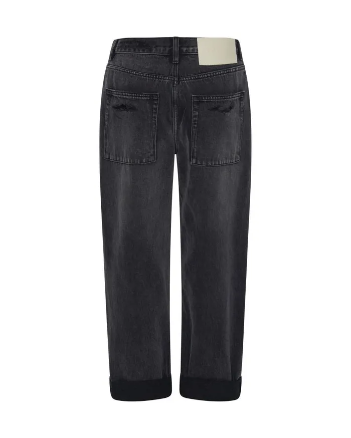One Teaspoon Denim Jeans Women Faded Black Womens Smith Trouser Jeans