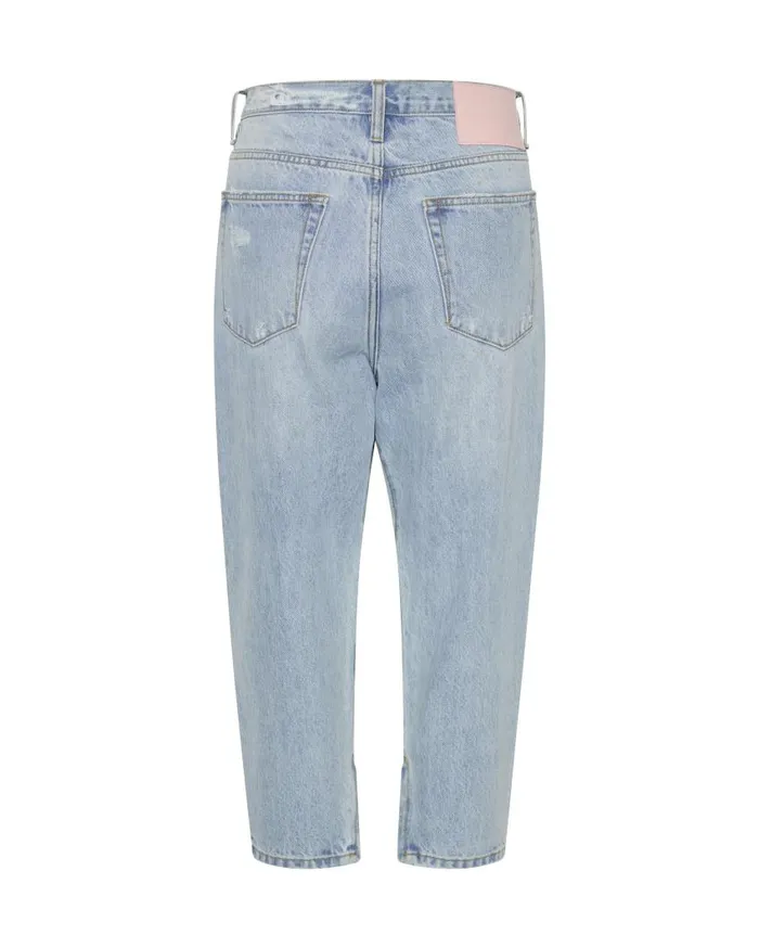 One Teaspoon Denim Jeans Women Fleetwood Kingpins Cropped Boyfriend Jeans