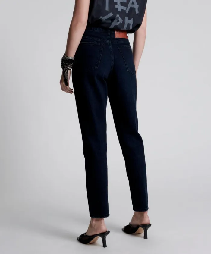 One Teaspoon Denim Jeans Women Fox Black Legend Mom Fit Jeans