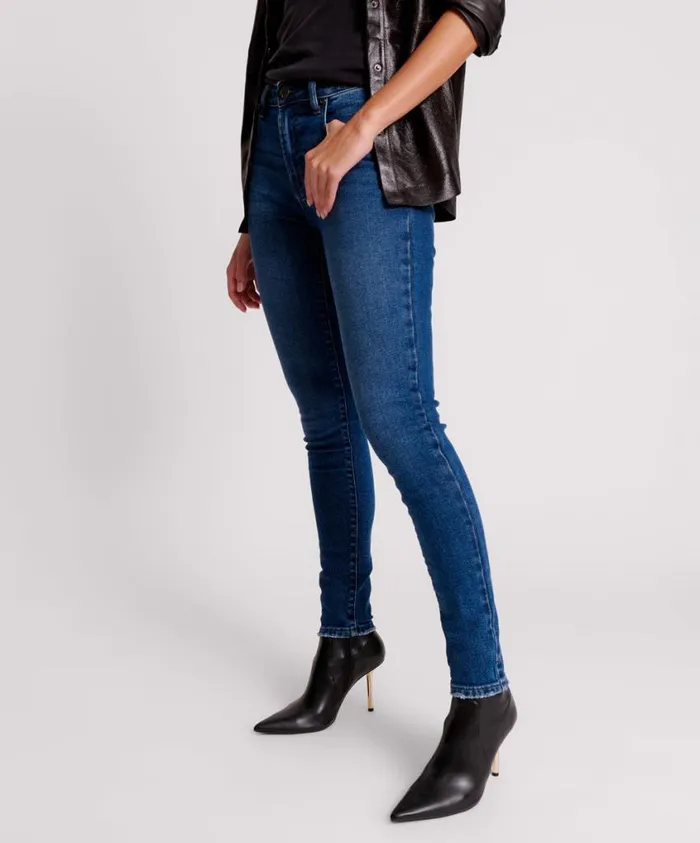 One Teaspoon Denim Jeans Women Indigo Freebirds Ii High Waist Stretch Skinny Jean