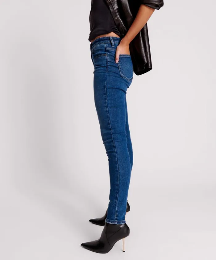 One Teaspoon Denim Jeans Women Indigo Freebirds Ii High Waist Stretch Skinny Jean