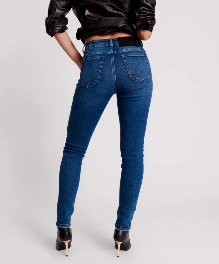 One Teaspoon Denim Jeans Women Indigo Freebirds Ii High Waist Stretch Skinny Jean