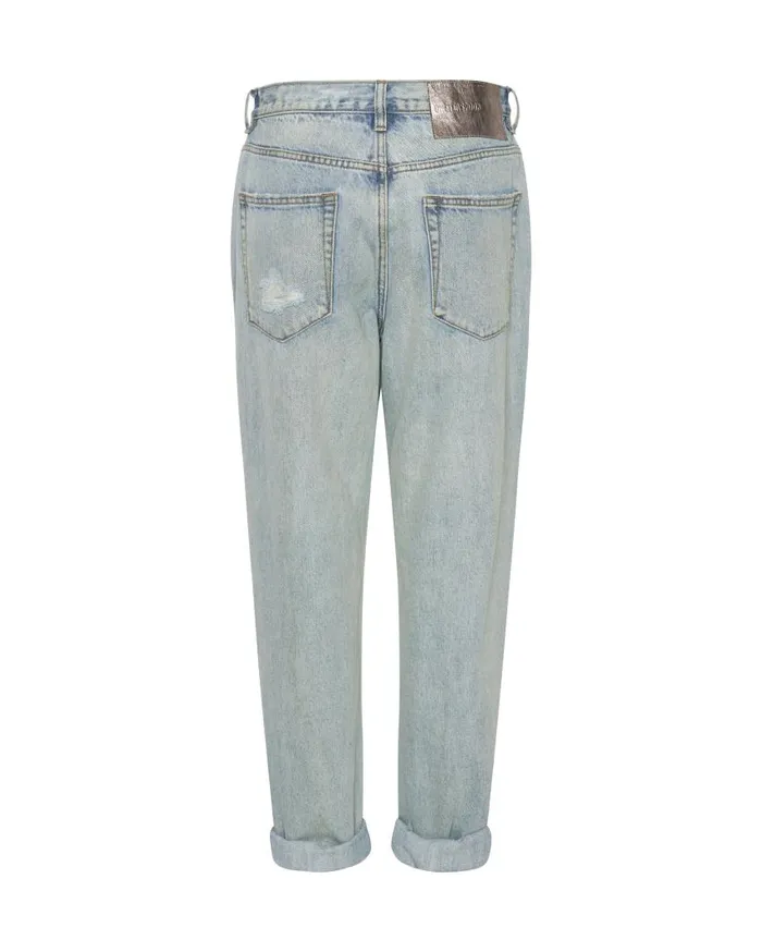 One Teaspoon Denim Jeans Women Kansas Blue 1982S High Waist Balloon Jeans