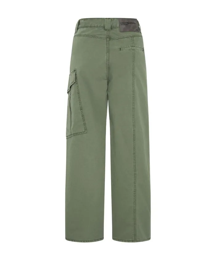 One Teaspoon Denim Jeans Women Khaki New Fiction Wide Leg Cargo Jeans