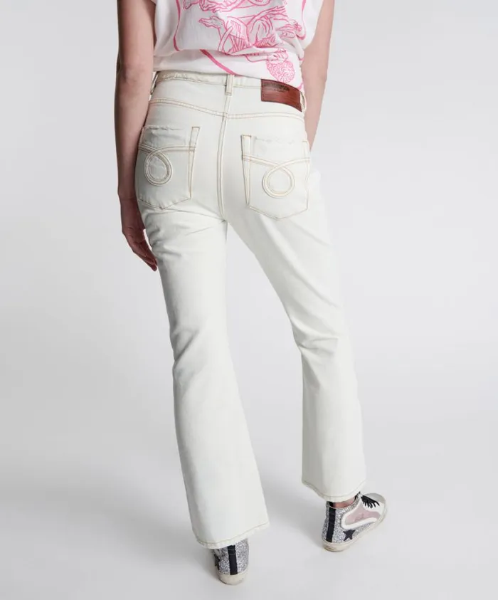 One Teaspoon Denim Jeans Women Le Loop Charlie Slim High Waist Flare
