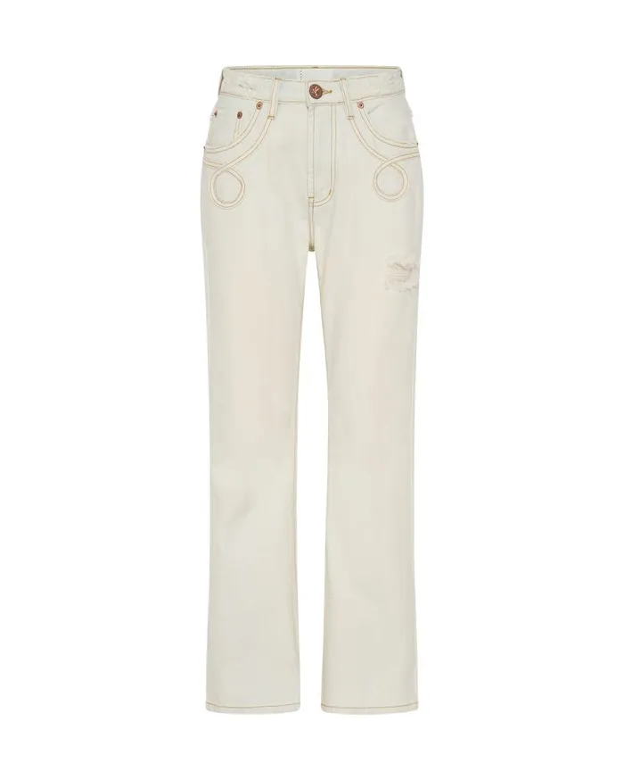 One Teaspoon Denim Jeans Women Le Loop Charlie Slim High Waist Flare