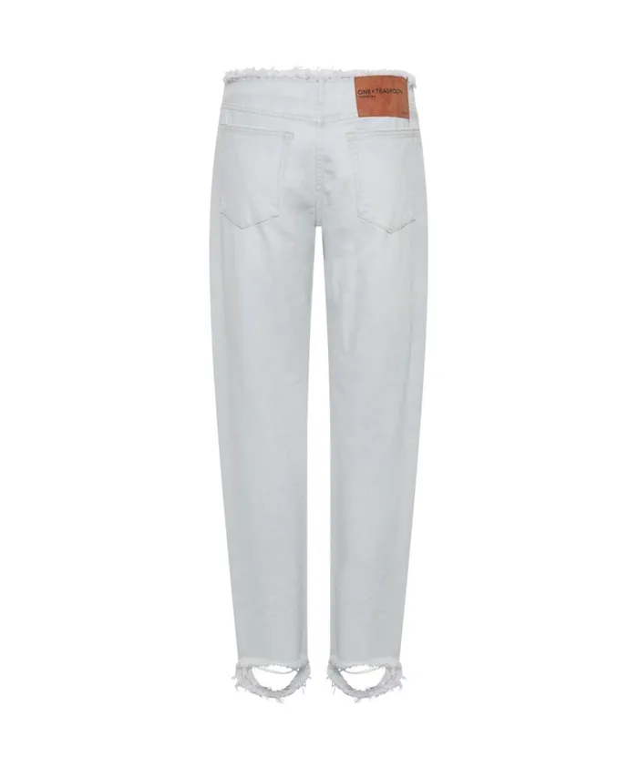 One Teaspoon Denim Jeans Women Le Surf Truckers Low Waist Straight Leg Jeans