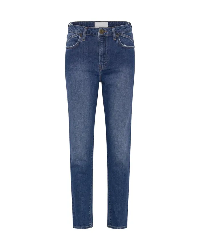 One Teaspoon Denim Jeans Women Luxe Power Blue Legend High Waist Mom Jeans